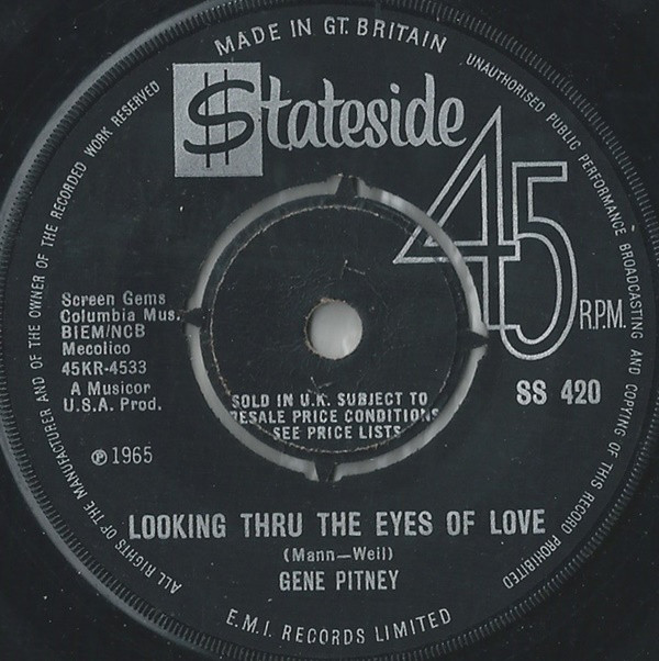 Bild Gene Pitney - Looking Thru The Eyes Of Love (7, Single) Schallplatten Ankauf