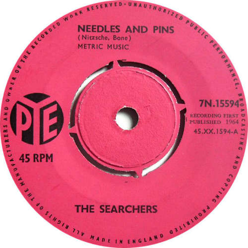 Cover The Searchers - Needles And Pins (7, Single, Pus) Schallplatten Ankauf
