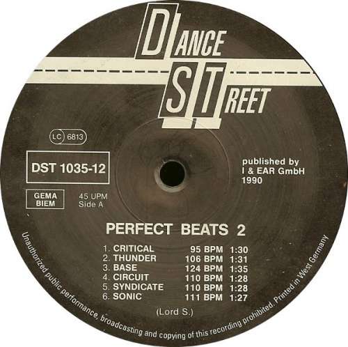Cover Lord S. - Perfect Beats 2 (12) Schallplatten Ankauf