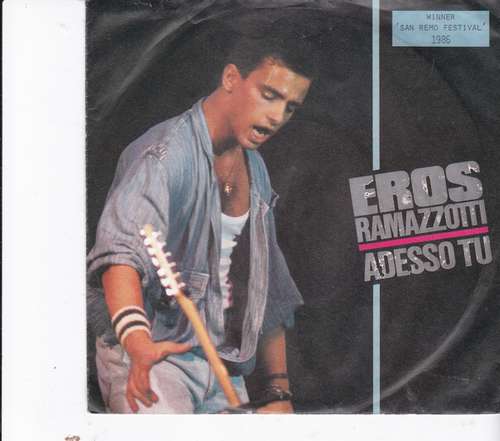 Cover Eros Ramazzotti - Adesso Tu (7, Single) Schallplatten Ankauf