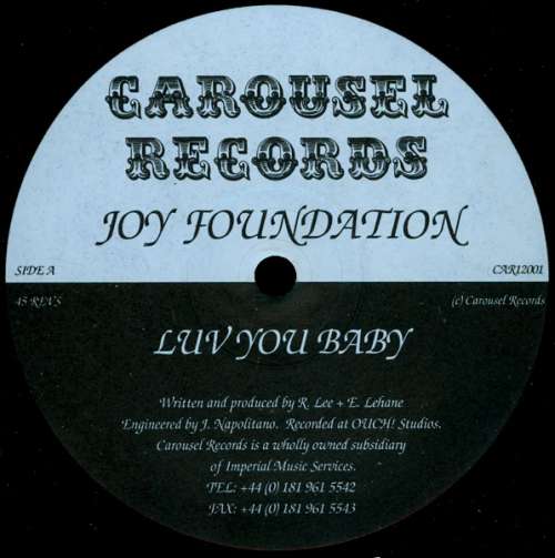 Cover Joy Foundation - Luv You Baby / Body Freak (12) Schallplatten Ankauf