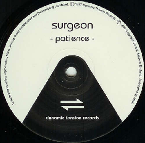 Cover Surgeon - Patience (12, EP) Schallplatten Ankauf