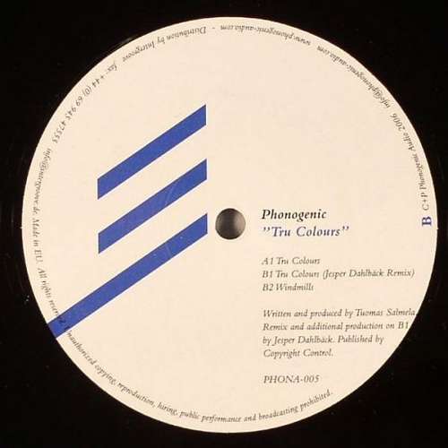Cover Phonogenic - Tru Colours (12) Schallplatten Ankauf