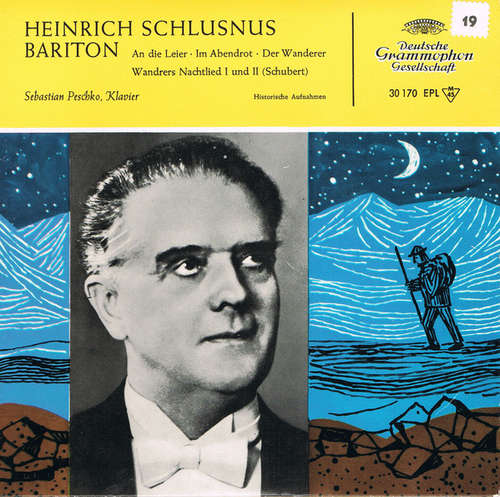 Cover Heinrich Schlusnus, Sebastian Peschko - Heinrich Schlusnus Bariton (7, Mono) Schallplatten Ankauf