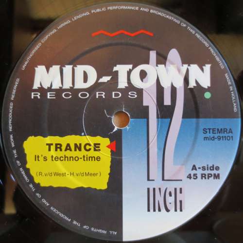 Cover Trance (4) - It's Techno-time (12) Schallplatten Ankauf
