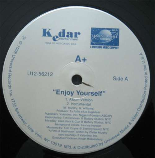Cover A+ - Enjoy Yourself / Up Top New York (12) Schallplatten Ankauf