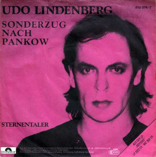 Cover Udo Lindenberg - Sonderzug Nach Pankow (7, Single) Schallplatten Ankauf