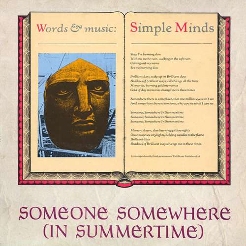 Cover Simple Minds - Someone Somewhere (In Summertime) (12, Single) Schallplatten Ankauf