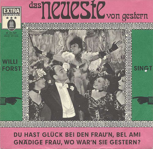 Cover Willi Forst - Du Hast Glück Bei Den Frau'n Bel Ami (7, Single, RE) Schallplatten Ankauf
