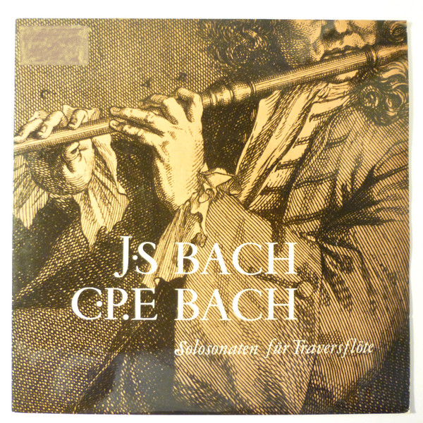 Cover Johann Sebastian Bach, Carl Philipp Emanuel Bach - Solosonaten für Traversflöte (10, Mono) Schallplatten Ankauf
