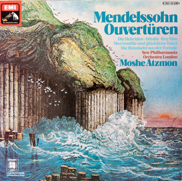 Cover Mendelssohn*, New Philharmonia Orchestra London*, Moshe Atzmon - Ouvertüren (LP, Quad) Schallplatten Ankauf