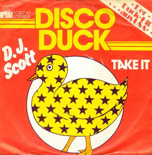 Cover D. J. Scott - Disco Duck (7, Single) Schallplatten Ankauf