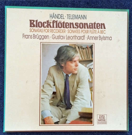 Cover Georg Friedrich Händel, Georg Philipp Telemann, Frans Brüggen, Gustav Leonhardt, Anner Bylsma - Blockflötensonaten (2xLP, Box) Schallplatten Ankauf