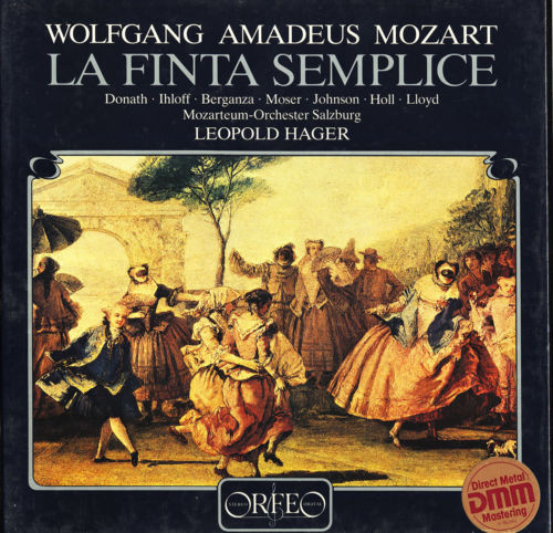 Cover Wolfgang Amadeus Mozart – Leopold Hager - La Finta Semplice (4xLP, Album + Box) Schallplatten Ankauf