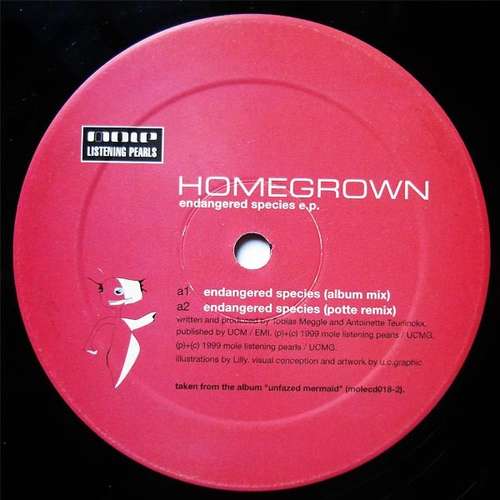 Cover Homegrown - Endangered Species E.P. (12, EP) Schallplatten Ankauf