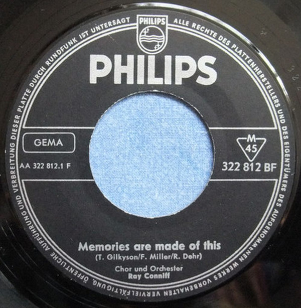 Cover Chor Und Orchester Ray Conniff* - Memories Are Made Of This (7) Schallplatten Ankauf