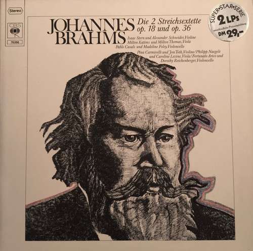 Cover Johannes Brahms - Die 2 Streichsextette Op. 18 und Op. 36 (2xLP, Album) Schallplatten Ankauf
