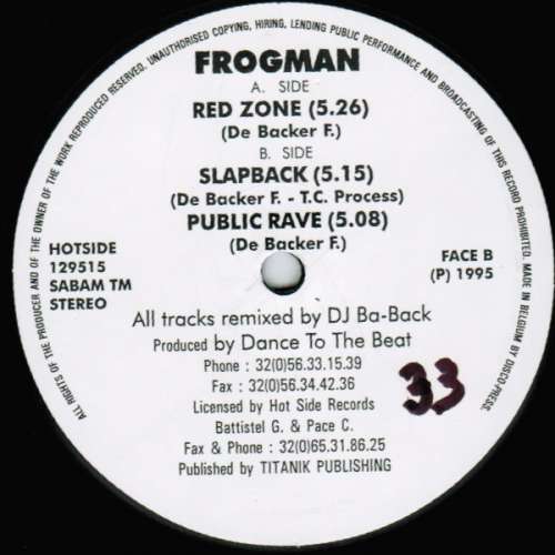 Cover Frogman - Red Zone (12) Schallplatten Ankauf
