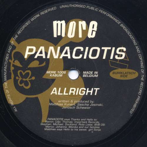 Bild Panaciotis - Allright (12) Schallplatten Ankauf