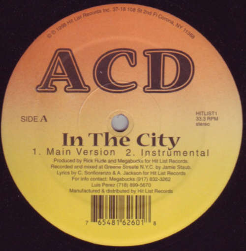 Bild ACD - In The City / Mos Niggaz (12, Single) Schallplatten Ankauf