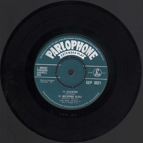 Cover Pee Wee Erwin And The Village Five - Eccentric (7, EP) Schallplatten Ankauf