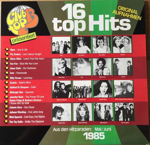 Cover Various - 16 Top Hits - Aus Den Hitparaden: Mai / Juni 1985 (LP, Comp) Schallplatten Ankauf