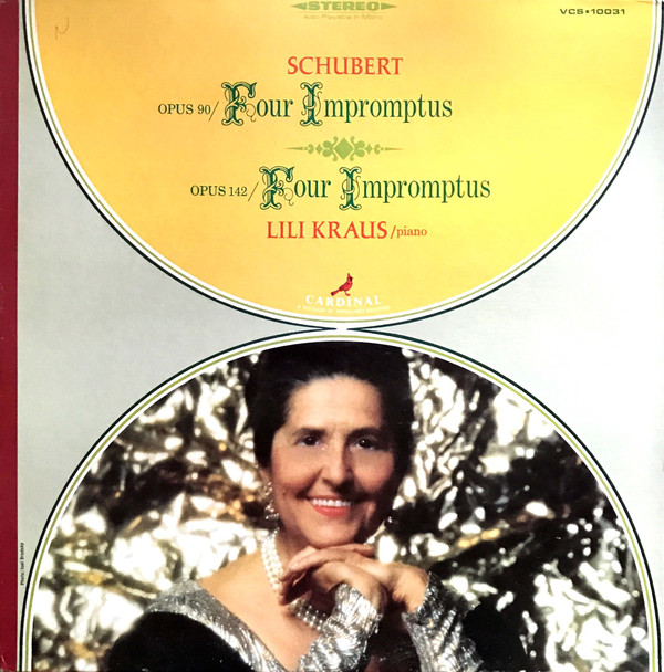 Cover Schubert* - Lili Kraus - Opus 90 (Four Impromptus) / Opus 142 (Four Impromptus) (LP) Schallplatten Ankauf