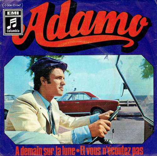 Cover Adamo - A Demain Sur La Lune (7, Single) Schallplatten Ankauf