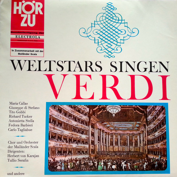 Cover Various - Weltstars Singen Verdi (LP, Comp, Smplr, S/Edition, Bre) Schallplatten Ankauf