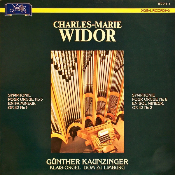 Cover Charles-Marie Widor, Günther Kaunzinger - Symphonies Pour Orgue Nrs. 5 E 6 (LP) Schallplatten Ankauf