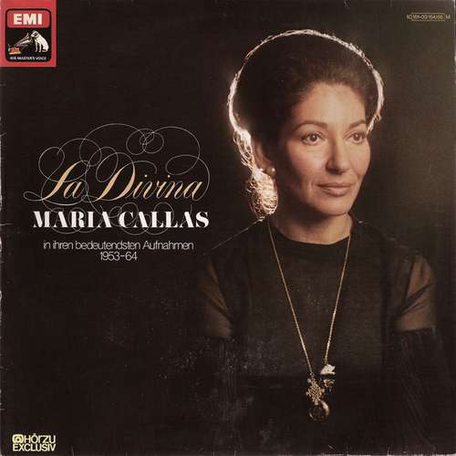 Cover Maria Callas - La Divina - Maria Callas in ihren bedeutendsten Aufnahmen 1953-64 (2xLP, Comp) Schallplatten Ankauf
