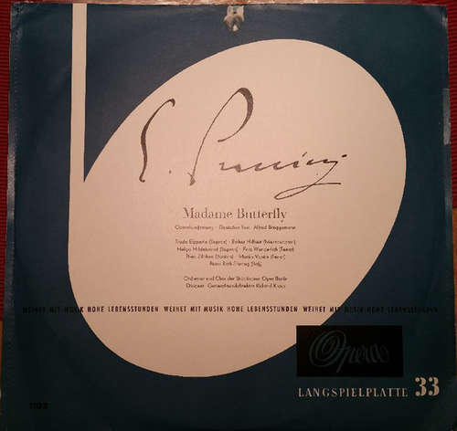 Bild G.Puccini* - Orchester* Und Chor Der Städtischen Oper Berlin, Richard Kraus - Madame Butterfly - Opernkurzfassung (LP, Album, Mono) Schallplatten Ankauf