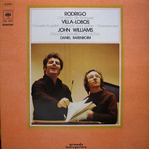 Cover Rodrigo* / Villa-Lobos* - John Williams (7), Daniel Barenboim, English Chamber Orchestra - Concierto De Aranjuez / Concerto For Guitar (LP, RE, Gat) Schallplatten Ankauf