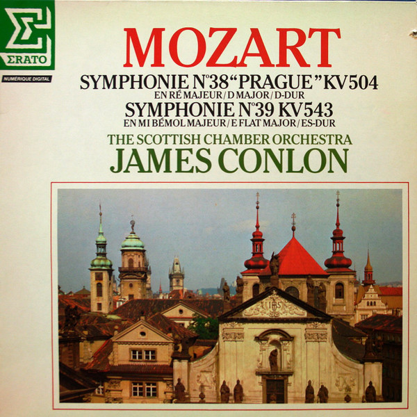 Cover Mozart*, The Scottish Chamber Orchestra*, James Conlon - Symphonie N°38 Prague KV504 In D Major / Symphonie N°39 KV543 In E Flat Major (LP, Album) Schallplatten Ankauf