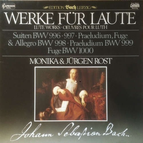 Cover Johann Sebastian Bach, Monika Rost, Jürgen Rost - Werke Für Laute (LP, Club, DMM) Schallplatten Ankauf