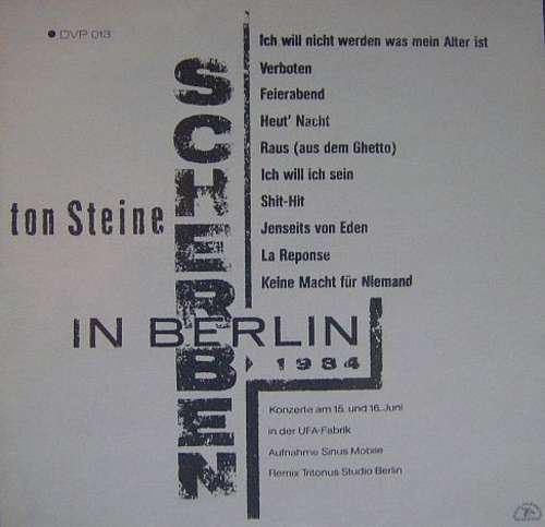 Cover Scherben In Berlin Schallplatten Ankauf