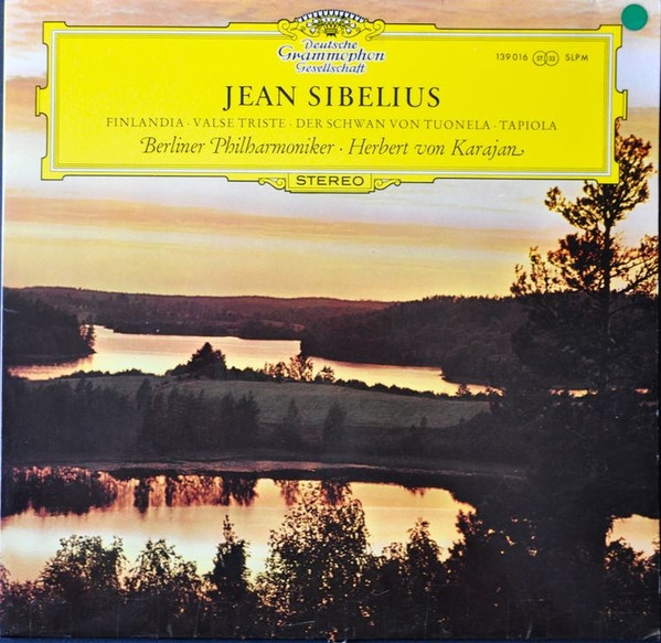 Cover Jean Sibelius - Berliner Philharmoniker · Herbert von Karajan - Finlandia · Valse Triste · Der Schwan Von Tuonela • Tapiola (LP, Album) Schallplatten Ankauf