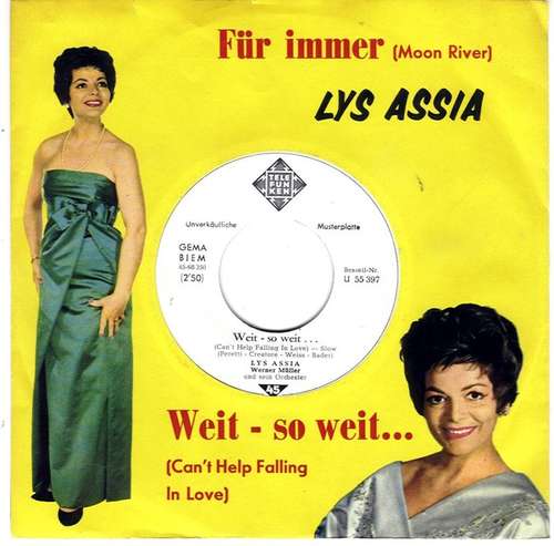 Cover Lys Assia - Für Immer (Moon River) (7, Single, Promo) Schallplatten Ankauf