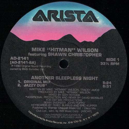 Cover Mike Hitman Wilson Featuring Shawn Christopher - Another Sleepless Night (12) Schallplatten Ankauf