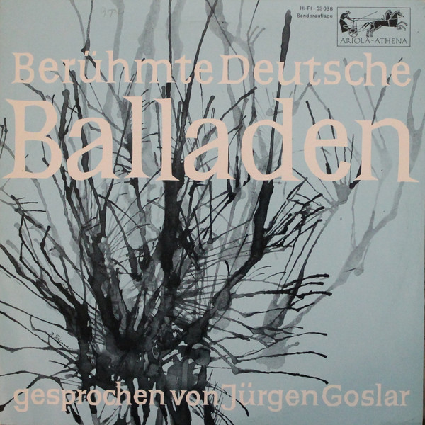 Bild Jürgen Goslar - Berühmte Deutsche Balladen (10, Comp) Schallplatten Ankauf