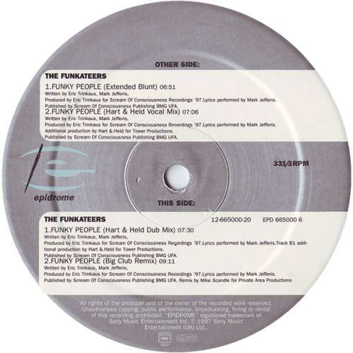 Cover The Funkateers - Funky People (12) Schallplatten Ankauf
