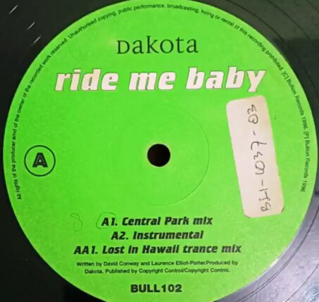 Cover Dakota (4) - Ride Me Baby (12) Schallplatten Ankauf