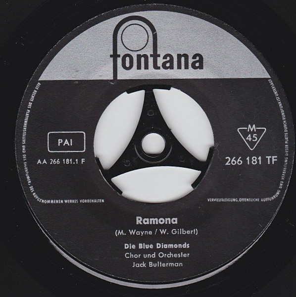 Cover Die Blue Diamonds* - Ramona (7, Single, Mono) Schallplatten Ankauf