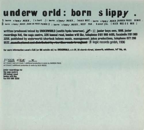 Cover Underworld - Born Slippy (2xCD, Single, Dig) Schallplatten Ankauf