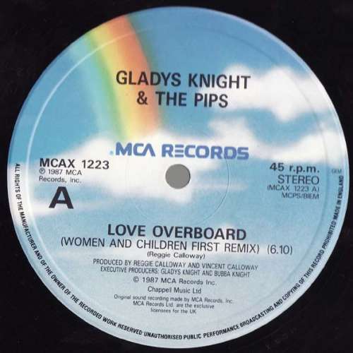 Cover Gladys Knight And The Pips - Love Overboard (Women And Children First Remix) (12) Schallplatten Ankauf