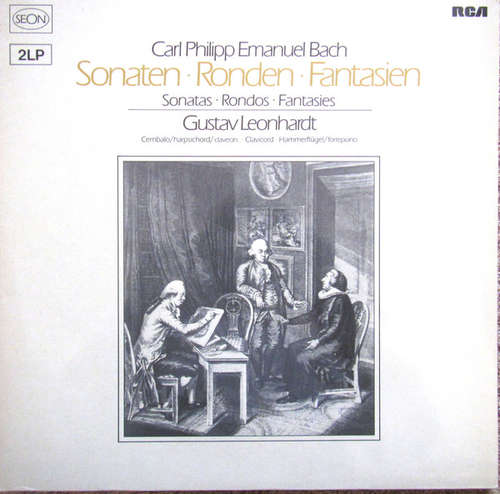 Cover Carl Philipp Emanuel Bach - Gustav Leonhardt - C. Ph. E. Bach: Sonaten - Ronden - Fantasien (2xLP, Album) Schallplatten Ankauf