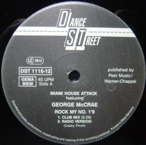 Cover Miami House Attack Featuring George McCrae - Rock My No. 1's (12) Schallplatten Ankauf