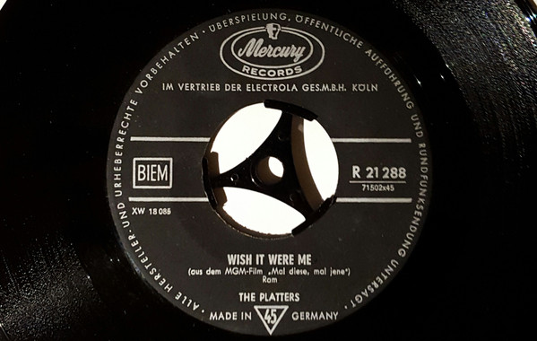 Cover The Platters - Wish It Were Me (7, Single) Schallplatten Ankauf