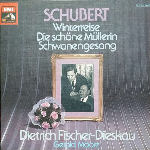 Cover Schubert* - Dietrich Fischer-Dieskau, Gerald Moore - Liederzyklen · Winterreise / Die Schöne Müllerin / Schwanengesang (3xLP + Box) Schallplatten Ankauf