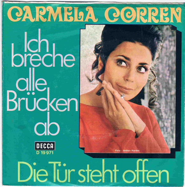 Bild Carmela Corren - Ich Breche Alle Brücken Ab (7, Single) Schallplatten Ankauf